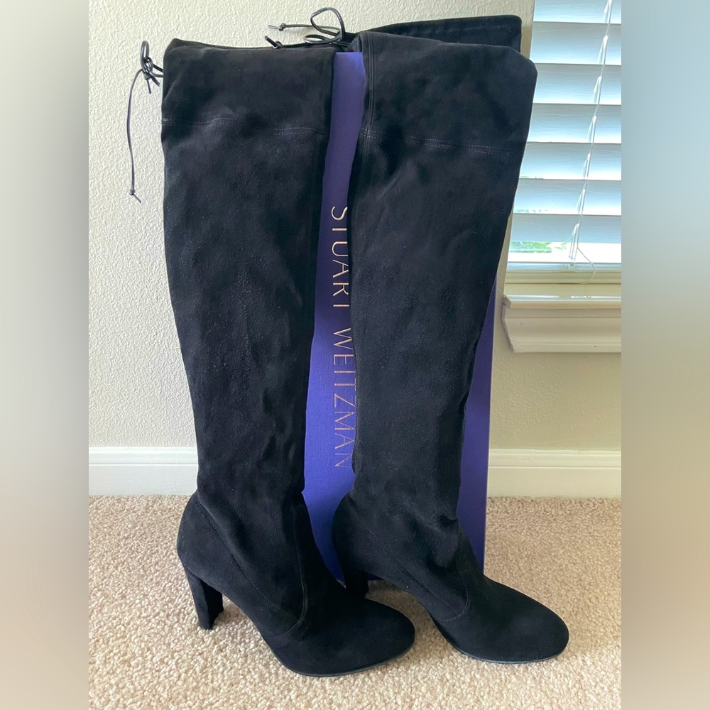 Stuart Weitzman Suede Over The Knee Highland Boots
